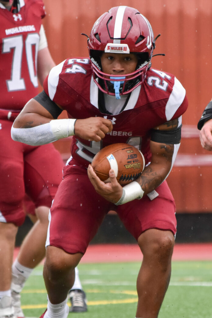 Muhlenberg football during the 2023 season. Photo by Photo Editor Kira Bretsky '27.